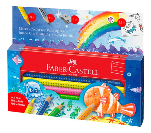 Faber Castell Alemanes Lapices Acuarelables Jumbo En Lata