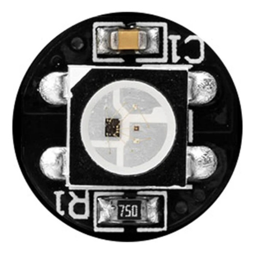 80x Led Rgb Ws2812b Smd 5050 Con Pcb Black 1 Pixel Negro