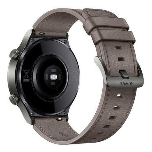 Imagen 3 de 3 de Huawei Watch GT 2 Pro Classic 1.39" caja 46.7mm de titanio nebula gray, malla gray brown de cuero VID-B19