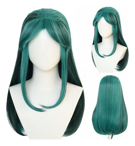 # Peluca De Anime Urusei Yatsura De Color Verde Liso De 80