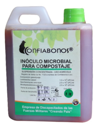 Inoculo Microbial Para Compostaje 1l - Confiabonos