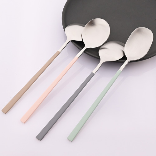 Cubertería De Acero Inoxidable Para Cena, 6 Unidades, Plata