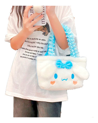 Cartera Bolso De Mano Volados Cinnamoroll Peluche 