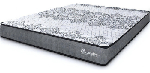 Colchão King de espuma BF Colchões Ortopédico Sleep Extra cinza - 193cm x 203cm x 17cm