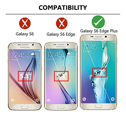 Funda Para Galaxy S6 Edge Plus Galaxy S6 Edge+ Verde Oscuro