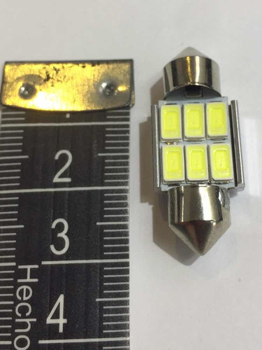1x Foco Domo T11x31mm 6 Smd Led 5730 12v Canbus Sin Error