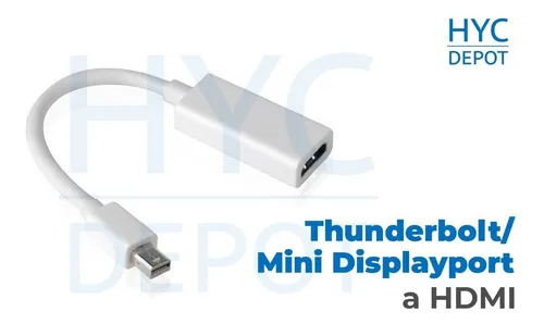 Adaptador Compatible Mini Displayport A Hdmi Full Hd Premium Color