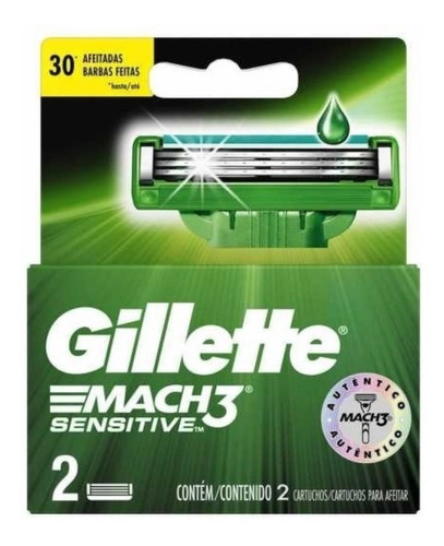 Repuesto Gillette Mach3 X 2 Und