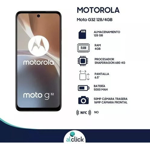 Imagen 2 de 8 de Celular Motorola Moto G32 128/6gb Ram Rosa Auricular Regalo
