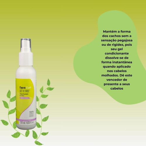 Devacurl Set It Free Spray Reparador De Frizz 120ml