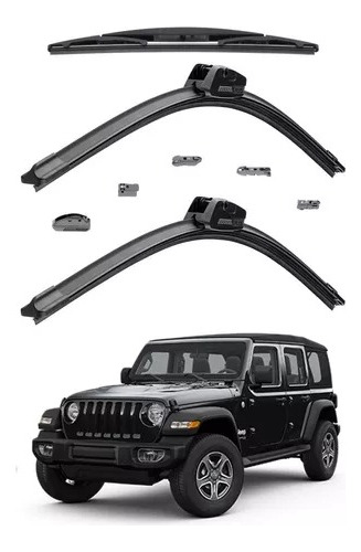 3 Plumas Limpiaparabrisas Bosch Jeep Wrangler 2018 A 2020