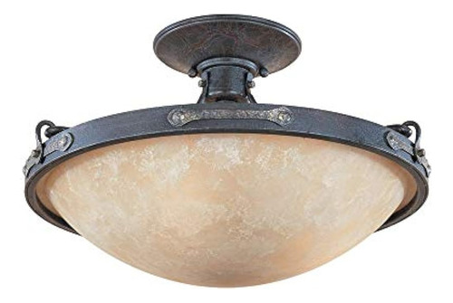 Designers Fountain 97311-wsd Austin Semi-flush Weathered Sad