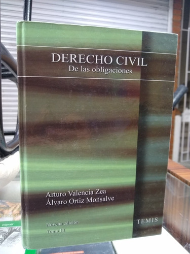 Libro Derecho Civil Obligaciones, Valencia Zea