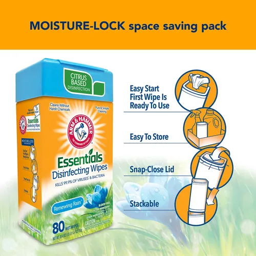 Toallitas Desinfectantes Arm & Hammer Essentials, Paquete De