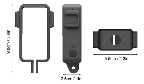 W Marco Protector De Cámara De Plástico Para Dji Action 2