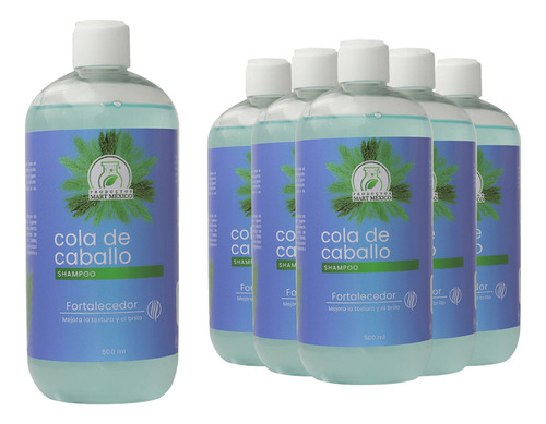  Shampoo Capilar Cola De Caballo (500ml) 6 Pack