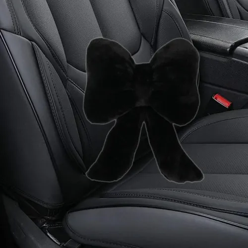 Cojín Para El Cuello, Reposacabezas Para Mujer, Felpa Negro
