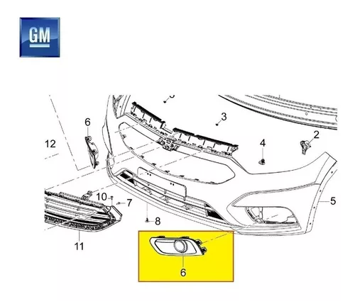 Moldura Farol Milha Chevrolet Onix Direito Passageiro 2017 a 2019 Preto  Fipparts - 1349925 - Homologacao