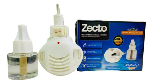 Zecto Repelente Eléctrico Zancudos, Moscas Y Mosquitos