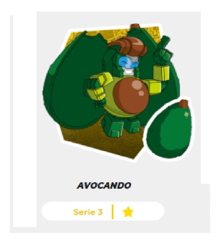 Botbots Serie 3 Avocando Aguacate Transformers (Usado)