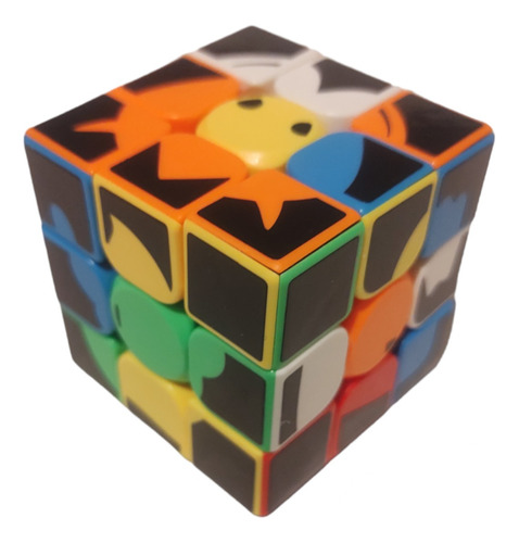 Cubo Mágico Moyu Meilong 3x3 Emoticons Colored