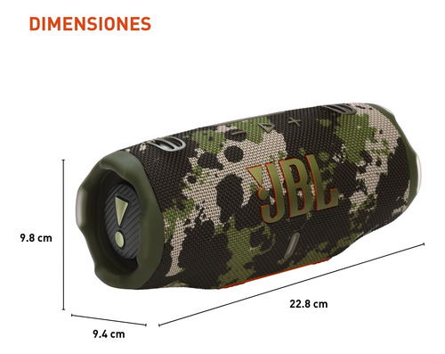 Bocina Portátil Jbl Charge 6 A Prueba De Agua Bluetooth Camuflaje