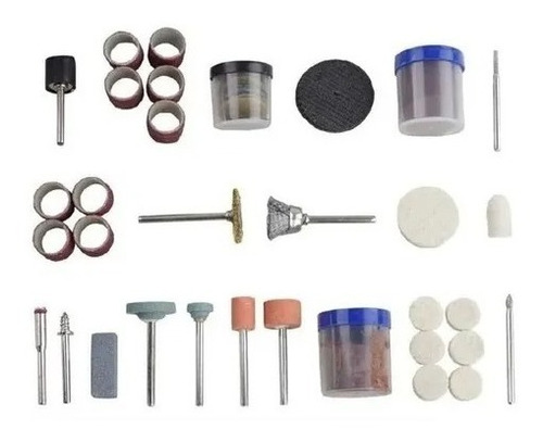 Kit Set Accesorios Rotatorio 105 Piezas Grabado Lijado Broca