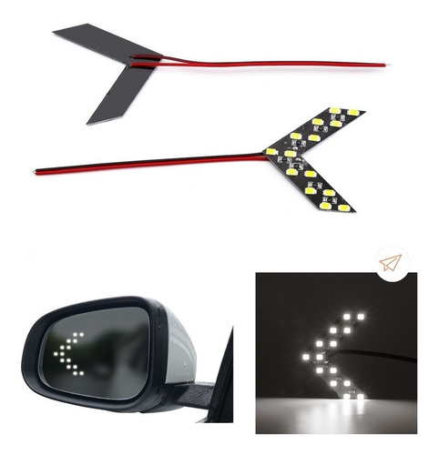 Luz Led Retrovisor Flecha Direccional Para Carro Moto X2 Und