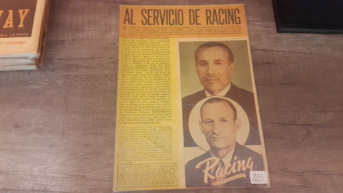 Revista Racing N° 225 1947 Guillermo Stábile