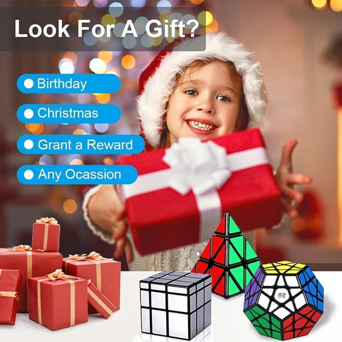Speed Cube Set, Speed Cube Bundle De 2x2 3x3 Mirror Meg...