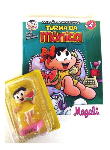 Revista Magali 10 Cm Com Fascículo Nº 4 Turma Da Mônica