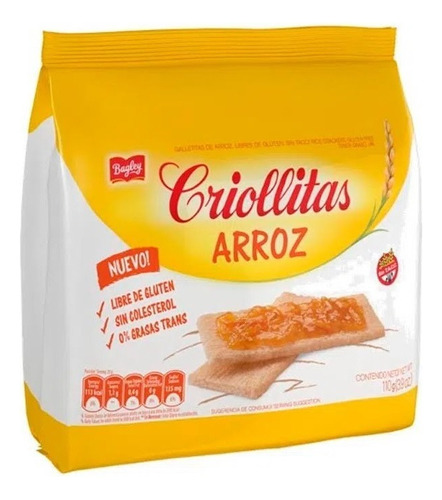 Galletitas de arroz Criollitas Bagley 110g