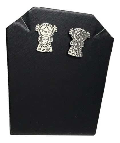 Aretes De Plata Fina 925 Muñequita  