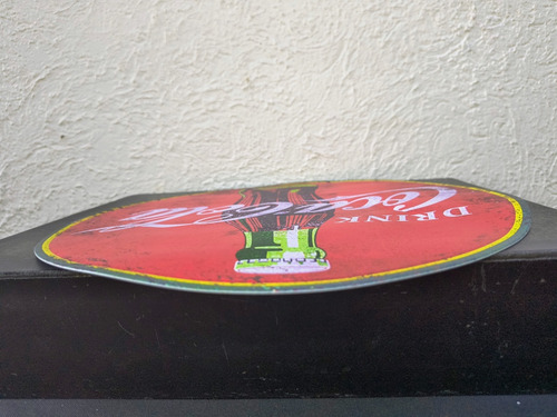 Anuncio Circular Metálico Coca Cola Vintage Retro 30cm (Usado)