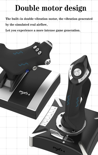 O Simulador De Vôo Pxn-2119pro Controla O Flight Stick Com V