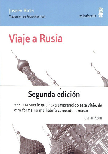 Viaje A Rusia, De Joseph Roth. Editorial Minúscula En Español