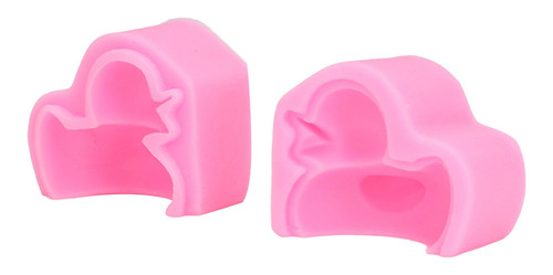 Moldes Para Fondant, 2 Unidades, Con Forma De Pato Rosa, Con