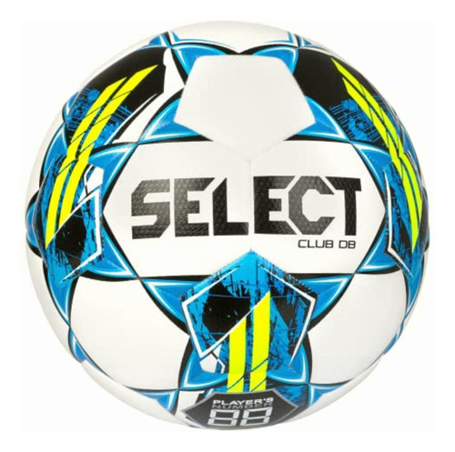 Select Club Db V22 Balón De Fútbol, Blanco/azul/amarillo, Color Blanco/azul/amarillo