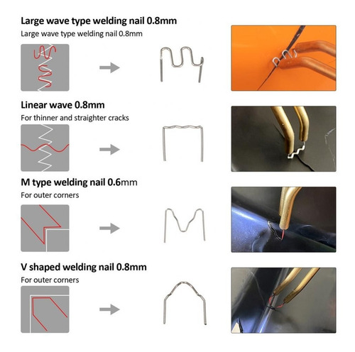Imagen 4 de 4 de Kit Pistola Soldadora 220v Reparacion Paragolpes Plasticos