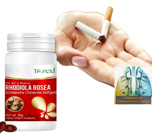 Rhodiola Rosea 60 Capsulas. Producto Prémium!