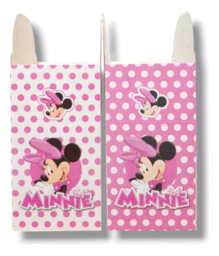 Minnie Kit Fiestas De Cumpleaños Cajas+vasos+platos 40p Minnie Minnie Minnie Mouse