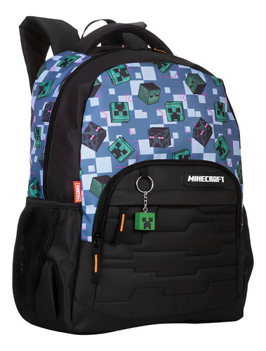 Mochila Minecraft Mosaico Colorida Sestini