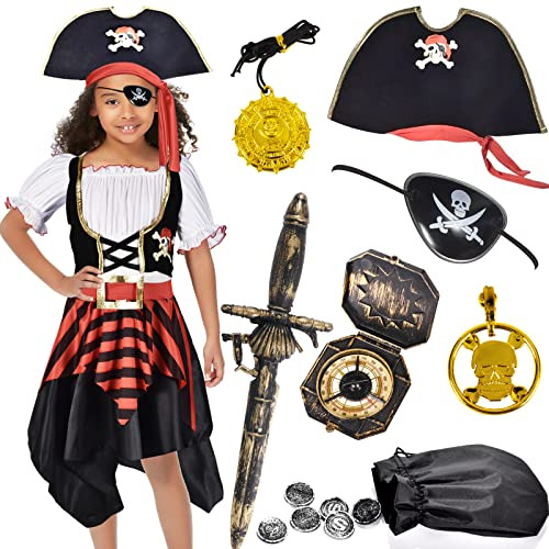 Disfraz De Pirata Niños, Disfraz De Pirata Niñas Hall...