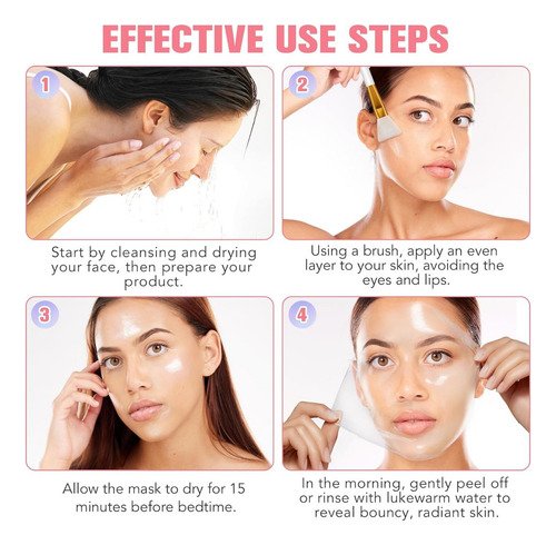 Máscara Facial Noturna De Colágeno Nifeishi
