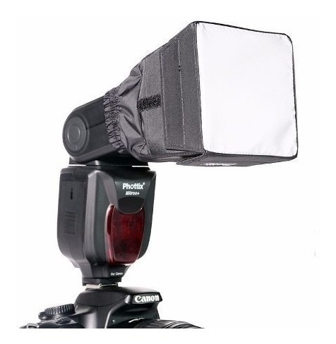 Imagen 4 de 7 de Difusor Mini Softbox Phottix P/ Flash Nikon Canon Yongnuo