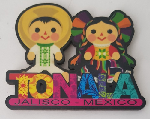 Tonala Jalisco Traje Lele Recuerdo Mex Iman Mdf  Pais B162