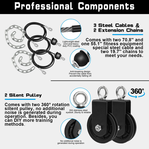 Accesorios De Polea De Cable Mejorados Para Gimnasio Triceps