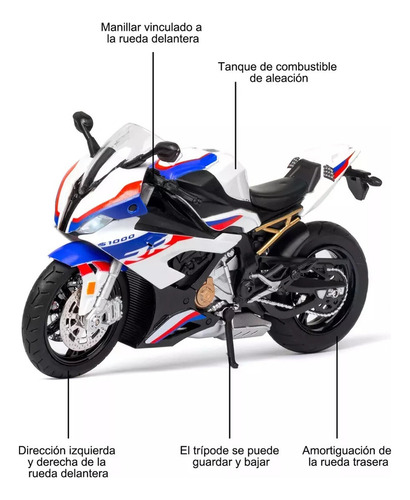 - C0c 17cm Coleccion Escala Juguete S1000rr Con Luz Y Sonido