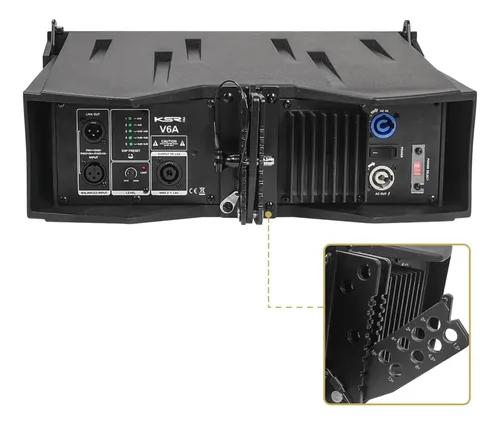 Caixa De Som Line Array Ativa Ksr Pro 2x6,5 + 2xti 480w V6a