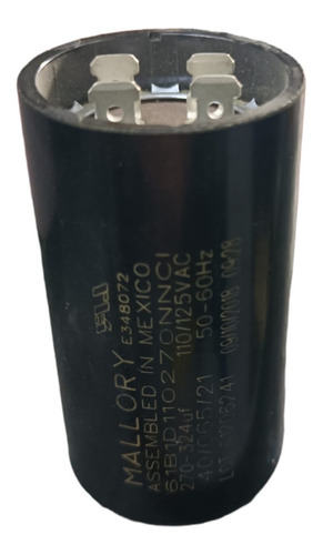 Capacitor De Arranque 270uf-324uf, 110 - 125vca Mallory